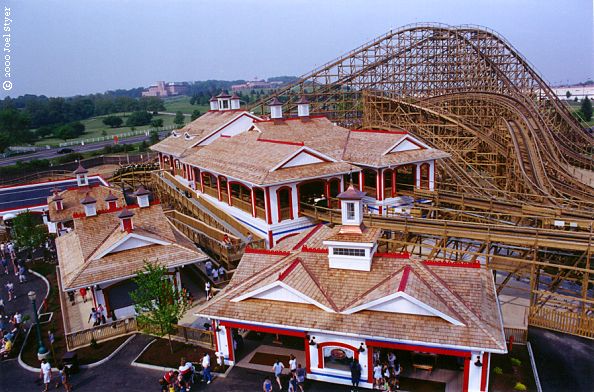 Overhead view of station