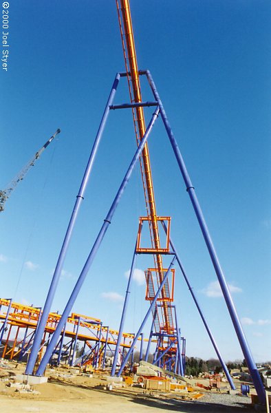 View almost under lift hill