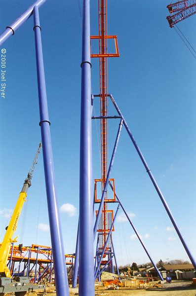 View under lift hill